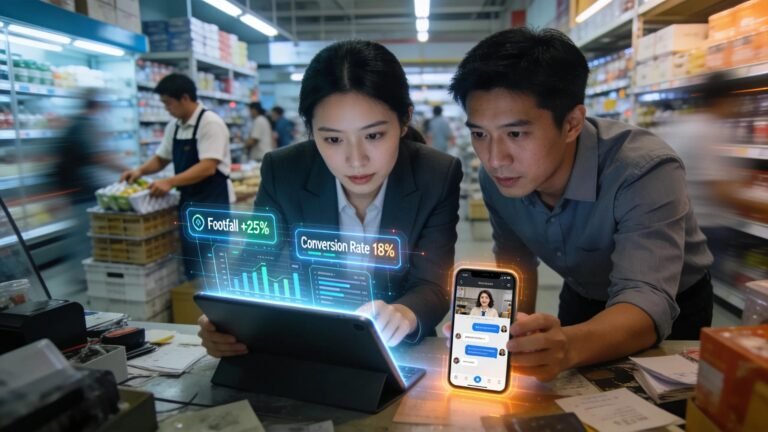 SMB owners utilizing digital technology to enhance visibility and engagement in a competitive marketplace