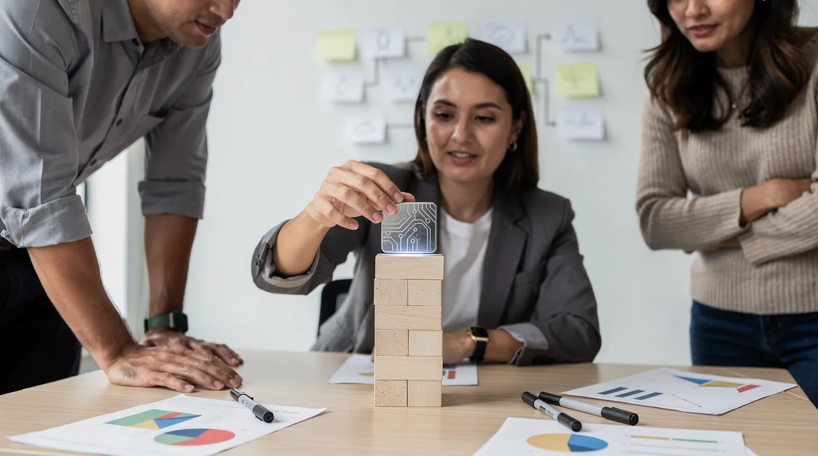 Small teams capture AI-driven revenue by building transaction infrastructure, not by expanding headcount. Companies